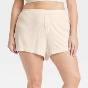NWT Auden cozy ribbed sleep shorts XL